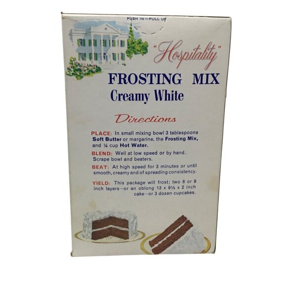 Vintage Hospitality Frosting Box Mix Sealed Prop Stage Theater Movie Hollywood - Picture 3 of 6